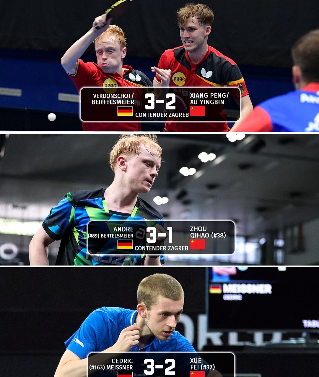 瑞典乒乓球队险胜法国乒乓球队，波尔送出助攻的简单介绍